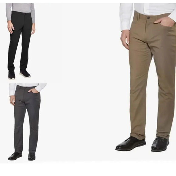 3 pair English Laundry Men's 5 Pocket Pant Black, Gray, Tan size 32x34 #6 - Picture 1 of 6